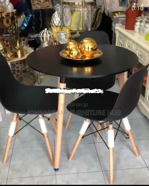 Oxford Black Restaurant Tables With 4 Chairs