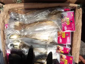 12 PCS Golden Spoon and Fork