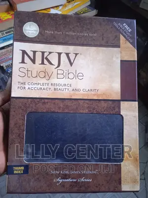 Nkjv Study Bible Leather Cover With Thumb Index