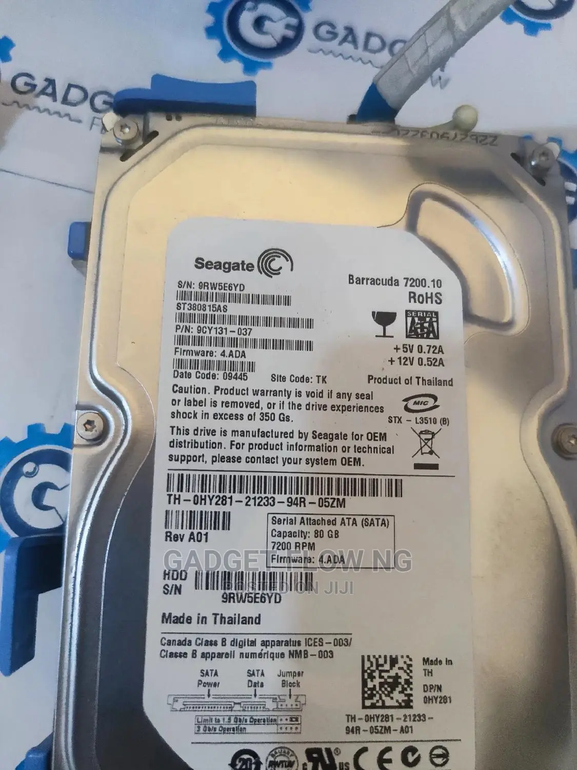 WD | Seagate 80GB Desktop SATA Hard Drive