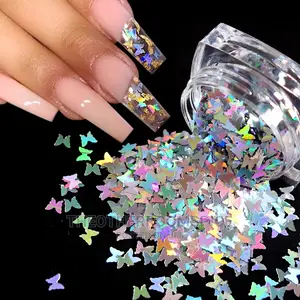Butterfly Shape Shiny 3D Sequin Manicure Nail Art Decoration