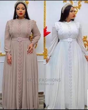 Ladies Long Chiffon Dress