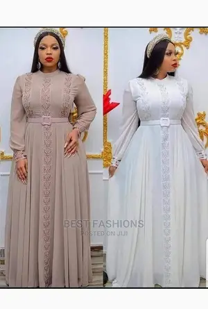 Ladies Long Chiffon Dress