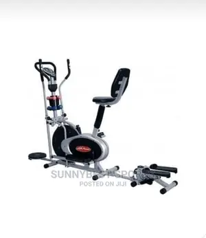 Orbitrek Bike With Twister and Dumbbells 