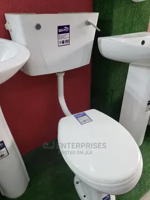 Quality Ceramic Water Closet Wide Side Flush.