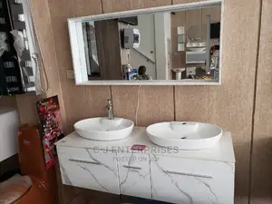Double Cabinet Basin With Mirror