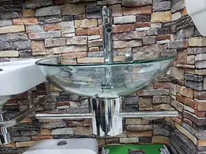 Quality Wall Hanging Glass Wash Hand Basin.
