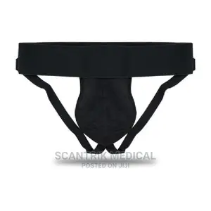 Scrotal Supporter for Men Gym and Cricket Black