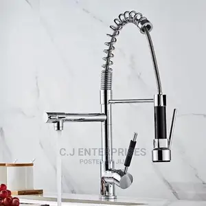 Spring Kitchen Mixer Tap With Double Tap