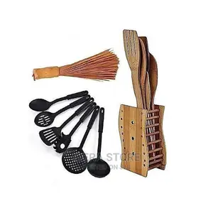 Non Stick Spoon Set, Wooden Spoons Set Wooden Ewedu