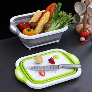 Foldable Chopping Board With Drainer