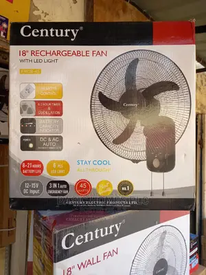 Century Rechargeable Wall Fan 18inch