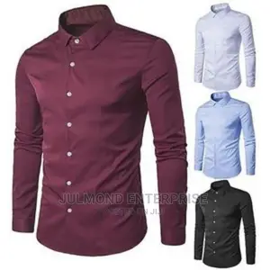 4in1 Men's Fitted Long Sleeve Formal Shirts