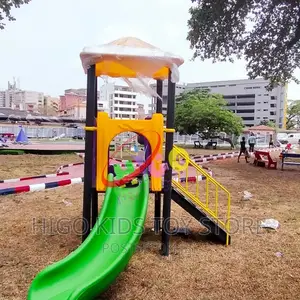 Covered Double Slide Playhouse