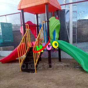 C Covered Playhouse's Slide