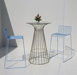 Set of Cocktail Table and Chairs