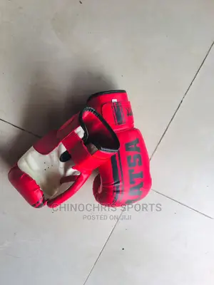 Boxing Gloves Red Matsa