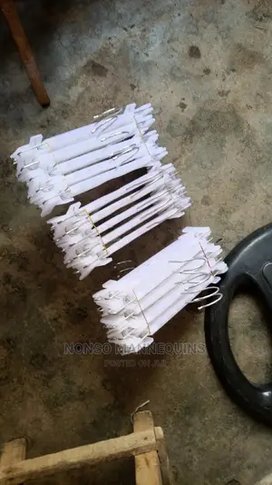 White Clip Clothes Trousers/Skirts Hangers