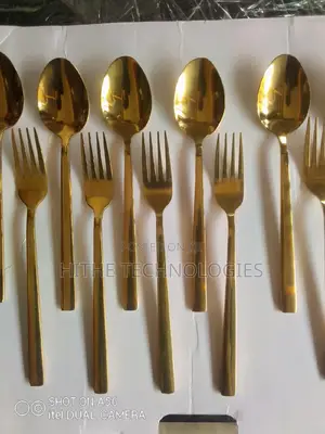 Golden Spoons and Forks (12pieces)