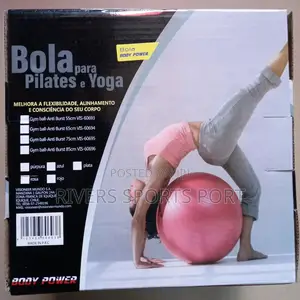 Bodypower Antiburst Fitness/Exercise/Gym/Yoga Ball With Pump