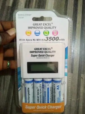 Great Excel Rechargeable Batteries With Charger 3500mah