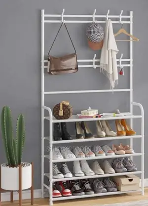 Multifunction 3 in 1 Cloths and Shoes Hanger