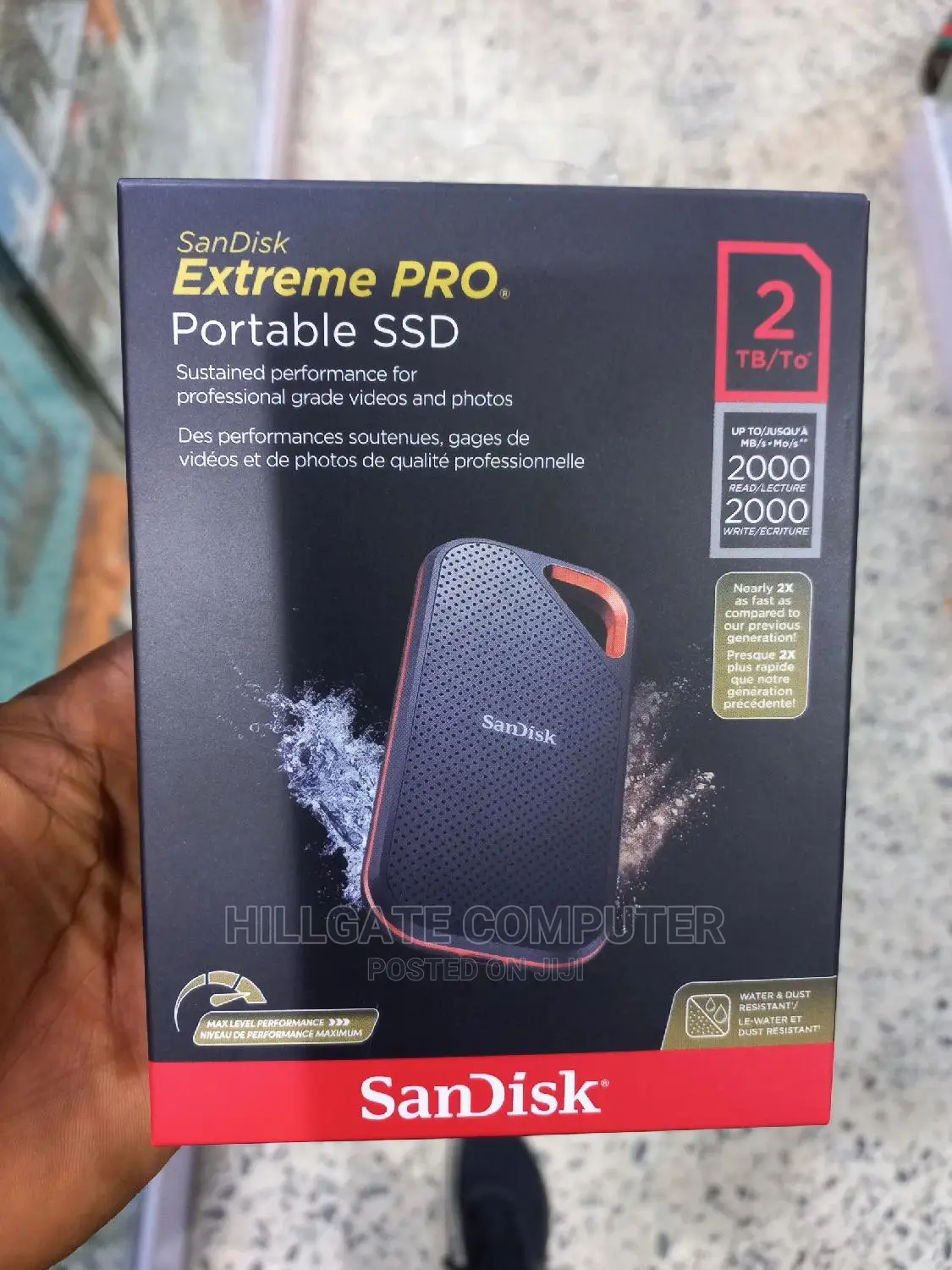 Sandisk Extreme Pro Portable SSD 2tb 2000mbps