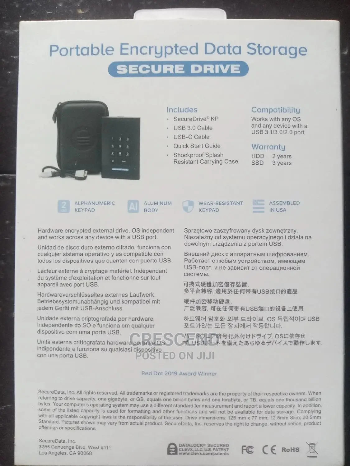 2TB Secure Data Drive