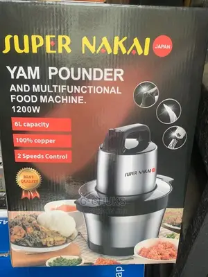 Super Nakai 6l Stainless Electric Yam Pounding Machine