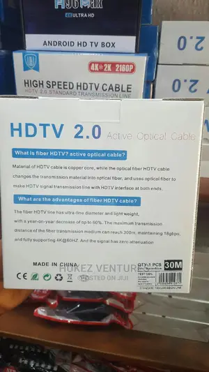Hdmi Optical Fibre Cable 30m