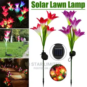2pcs Garden Decoration Solar Led Flower Chrysanthemum Lights
