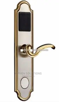 RFID Hotel and Office Access Control Lock With Golden Edge