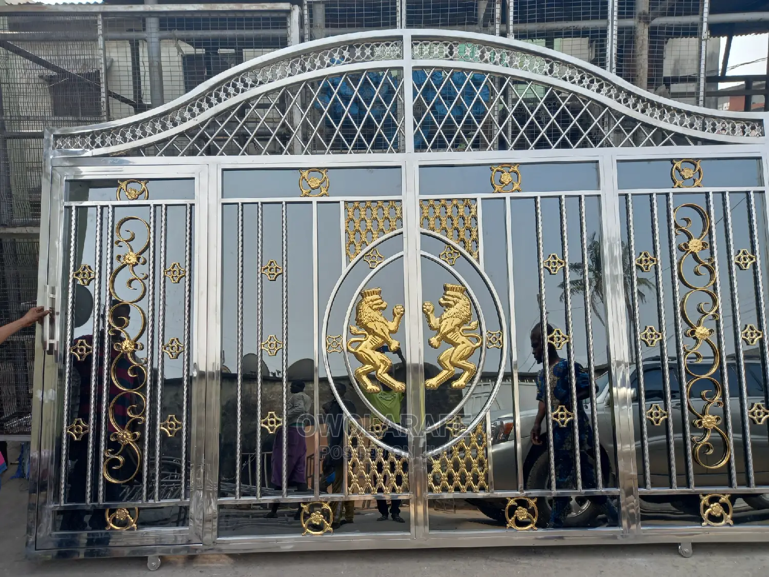 Stainless Black N Gold Gate