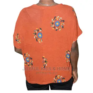 Mama Low Neck Short Sleeve Top-Multi