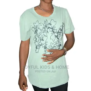 Ladies/ Teenagers Top-Cartoon,Green Color and Black