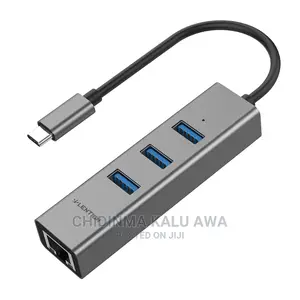 USB-C to 3 USB 3.0 Ultra Slim Hub With Gigabit Ethernet LAN