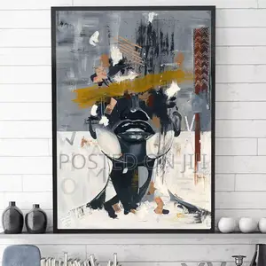 Abstract Woman Face Canvas Print.