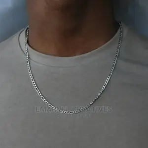 New Figaro Chain Necklace for Men Punk Silver Color