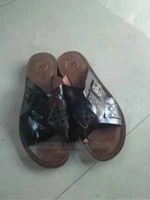 Italian Leather Designers Brown Slippers