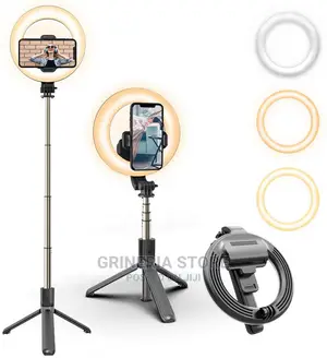 Portable Illumination Tripod and Selfie Ring Light