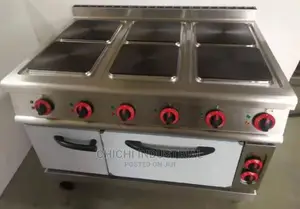 6 Burner Electric With Oven and Cabinet