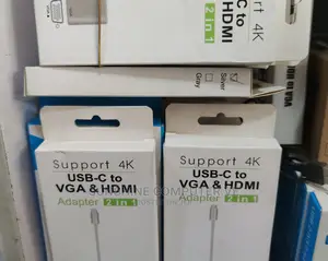 Type C to VGA and HDMI Adapter