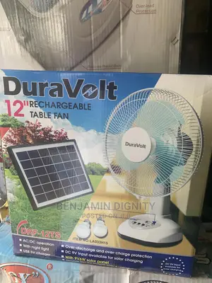 Solar Rechargeable Fan