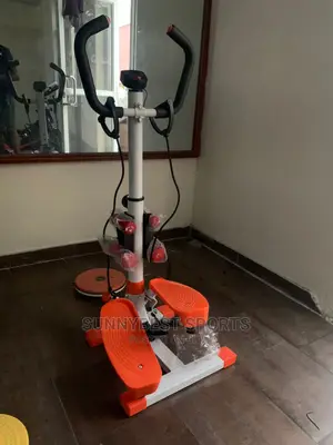 Standing Stepper With Twister and Dumbbells