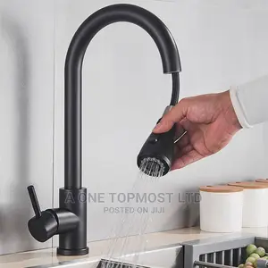 Black Adjustable Sink Mixers