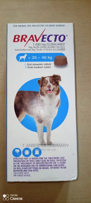 Bravecto Chewable Tick and Mite Tablet 20 to 40kg