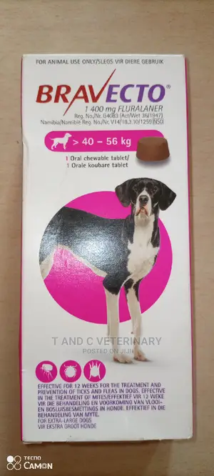 Bravecto Chewable Tick and Flea Tablet 40 to 56kg