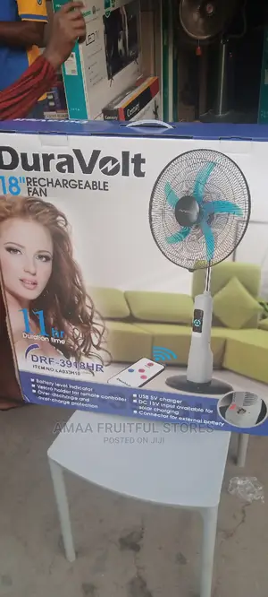 Duravolt Rechargable Fan