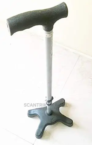 Aluminum Walking Stick/Cane With 4-Legs Rubber Tips