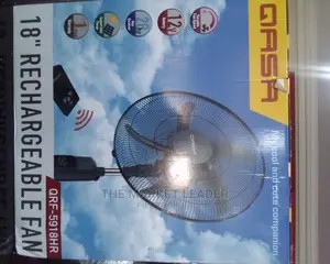 Qasa 18 Inches Rechargeable Fan.